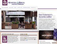 Tablet Screenshot of marthabros.com